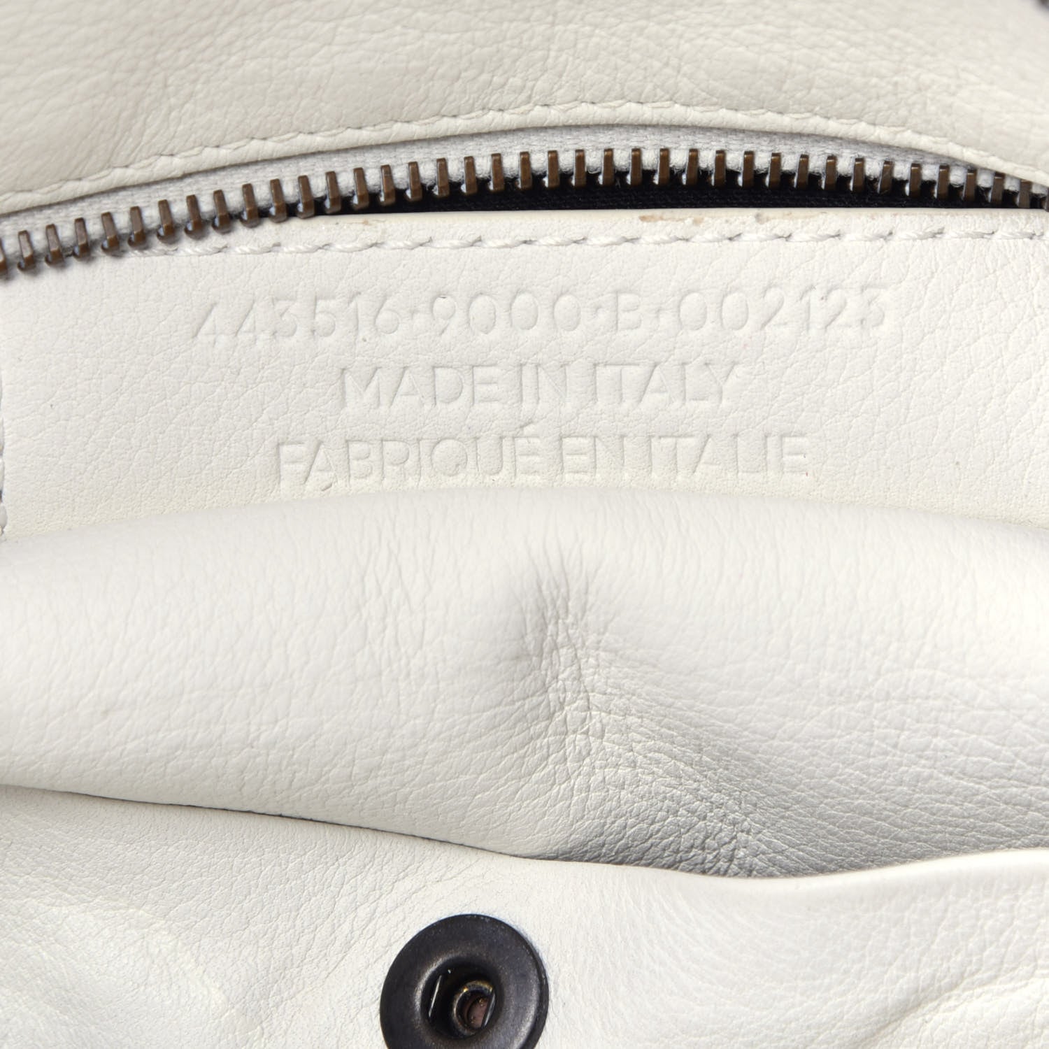 Balenciaga Veau Soyeux Perforated Blackout Hardware S City White 8 of 10