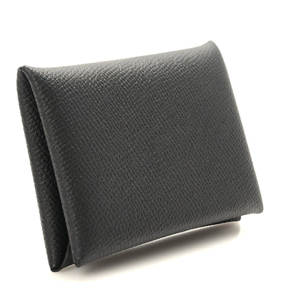 Hermes Epsom Calvi Card Case Black 3 of 10