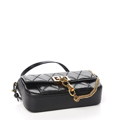 Givenchy Goatskin Quilted GV3 Mini Pocket Convertible Bag Black 3 of 9