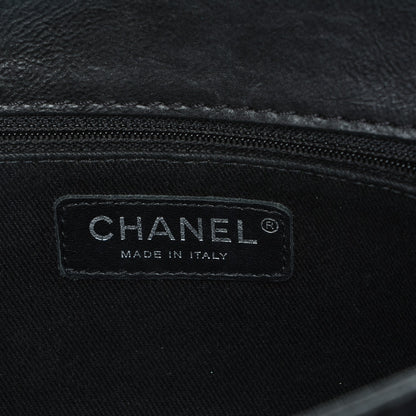 Chanel Calfskin Quilted Large Hamptons Flap Black 6 of 7