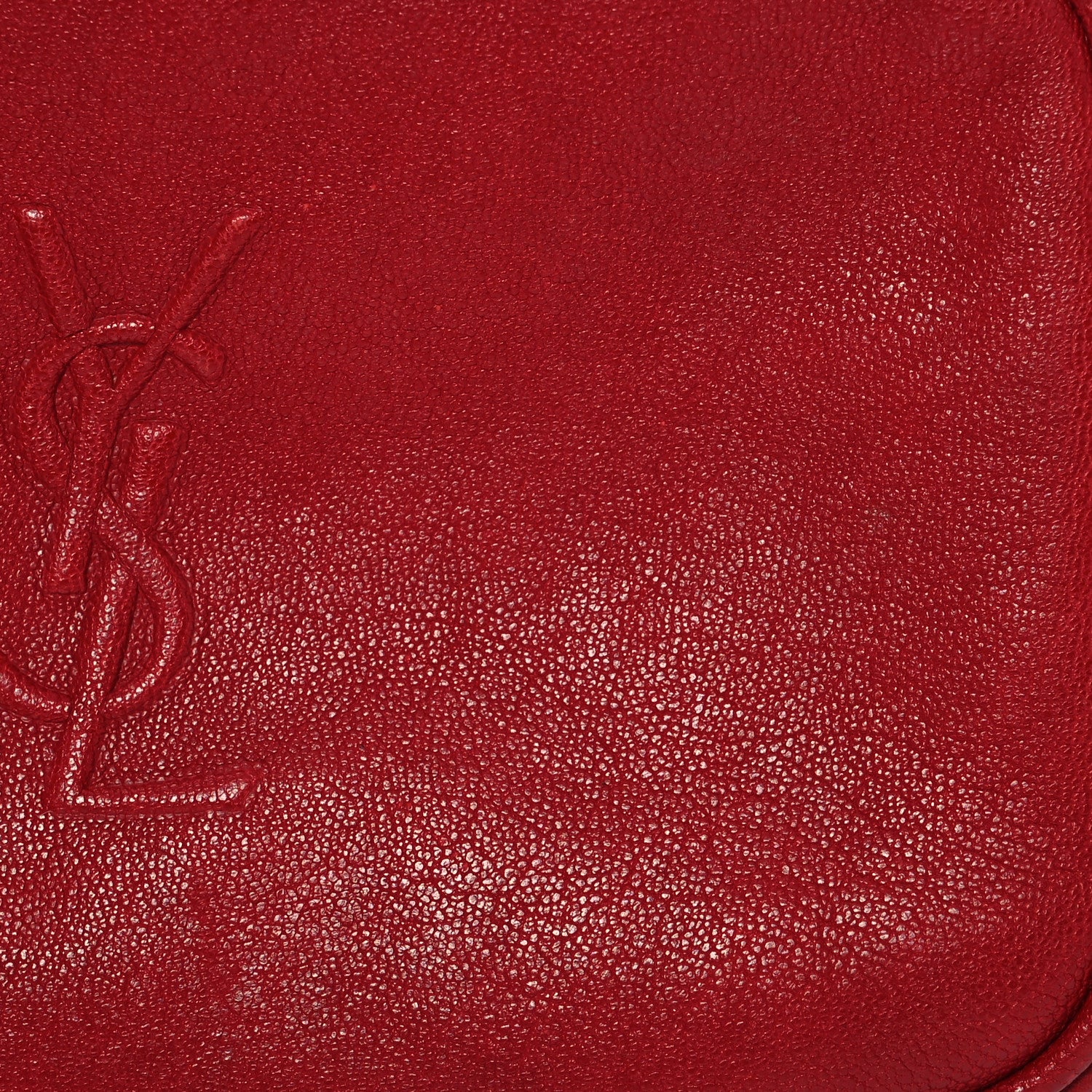 Saint Laurent Lambskin Monogram Lou Belt Bag Red 8 of 13