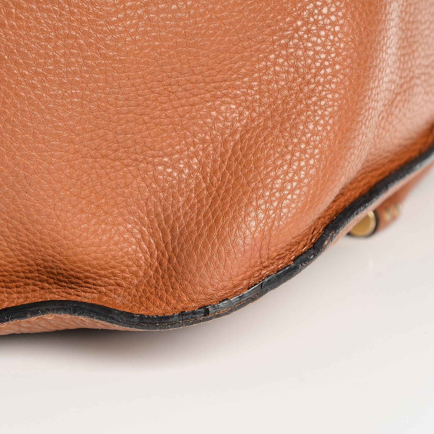 Calfskin Large Marcie Satchel Tan