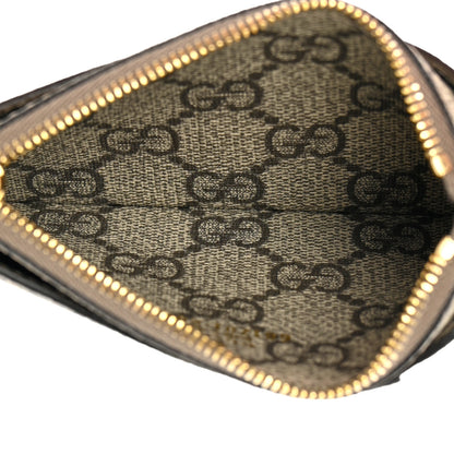 Gucci X BALENCIAGA GG Supreme Monogram Zip Card Case Beige Ebony 5 of 8