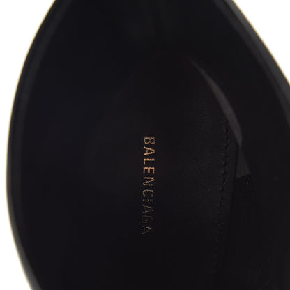 Balenciaga Patent BB Pointy Toe Ankle Booties 37 Black 7 of 9
