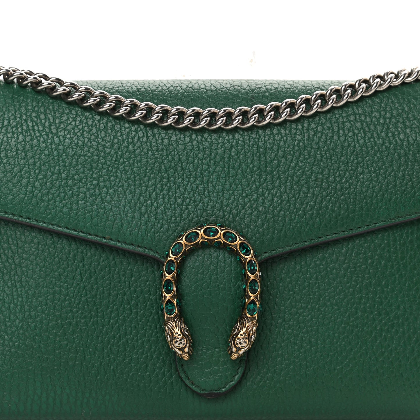 Calfskin Mini Dionysus Chain Wallet Emerald