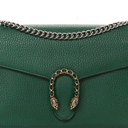 Gucci Calfskin Mini Dionysus Chain Wallet Emerald 8 of 16