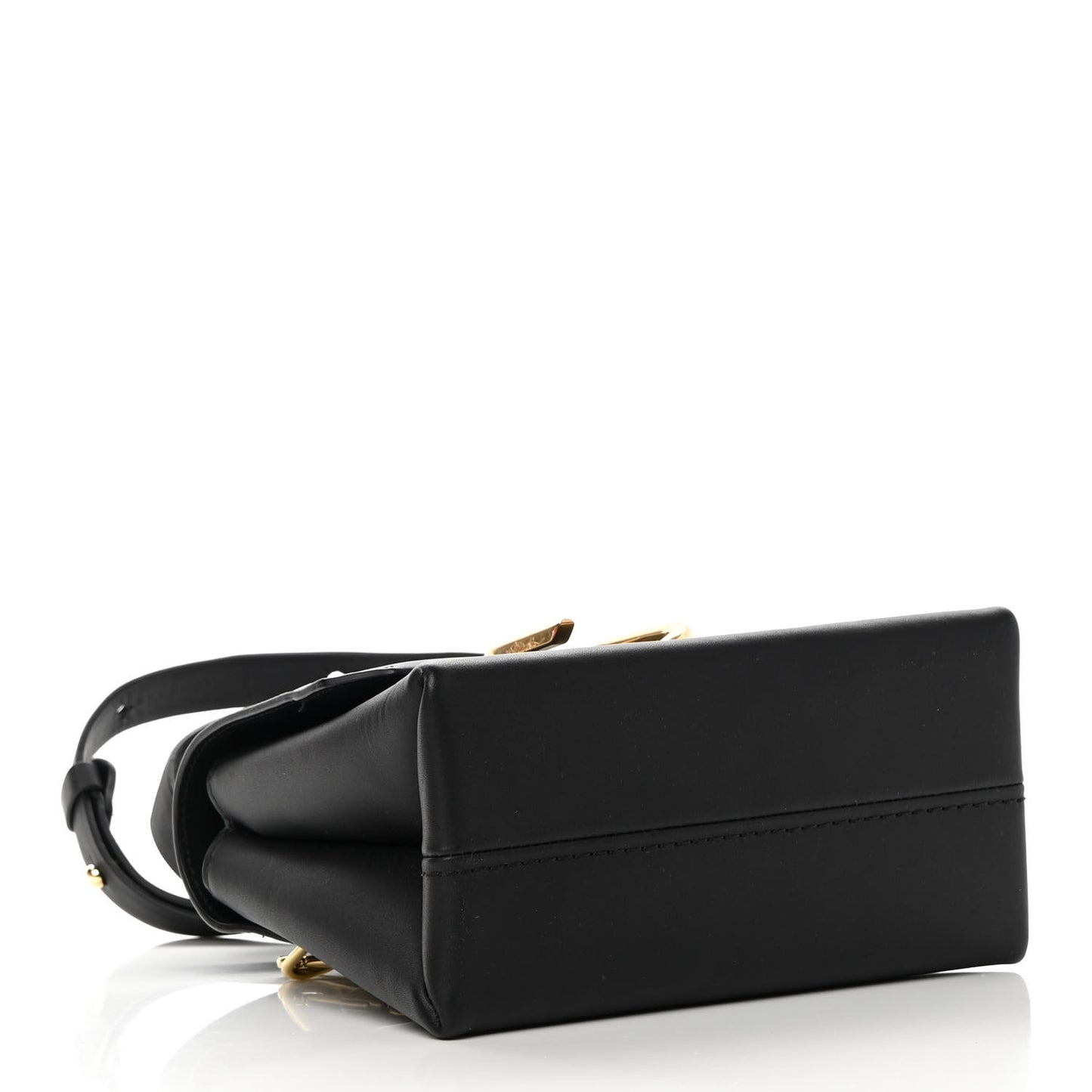 Smooth Calfskin Mini Alix Top Handle Satchel Black