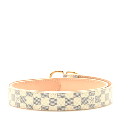 Louis Vuitton Damier Azur 25mm Mini Belt 75 30 2 of 7