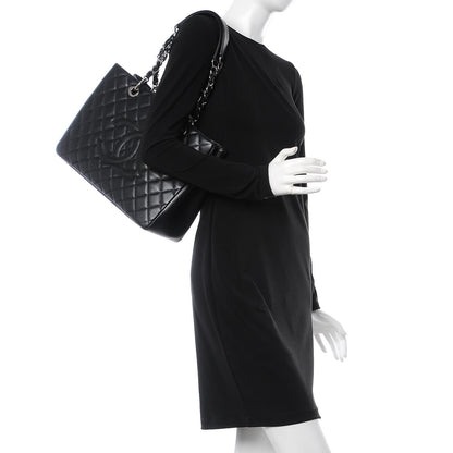 Chanel Caviar Quilted Grand Shopping Tote GST Black 2 of 9