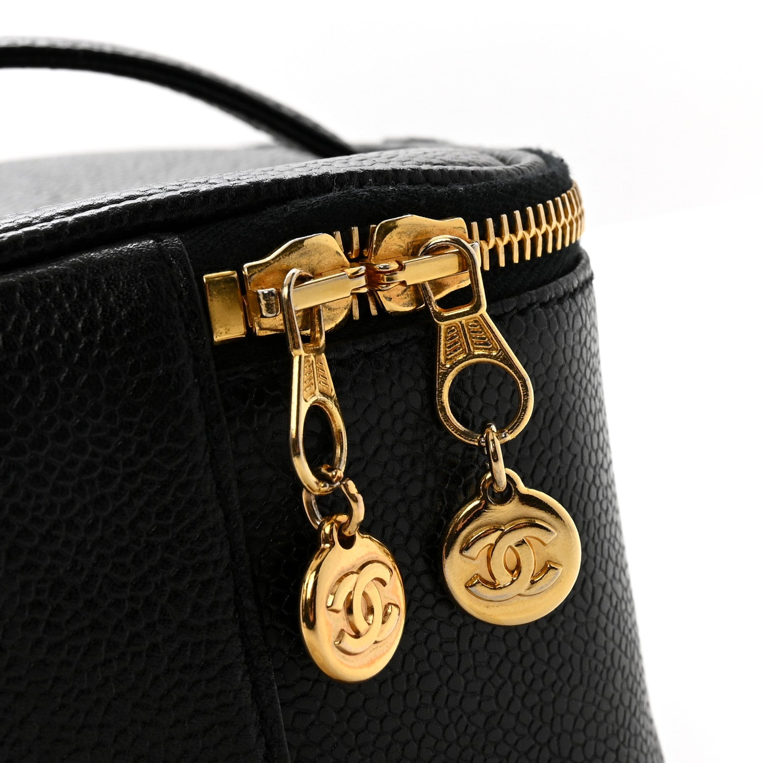 Chanel Caviar CC Vanity Cosmetic Case Black 9 of 9