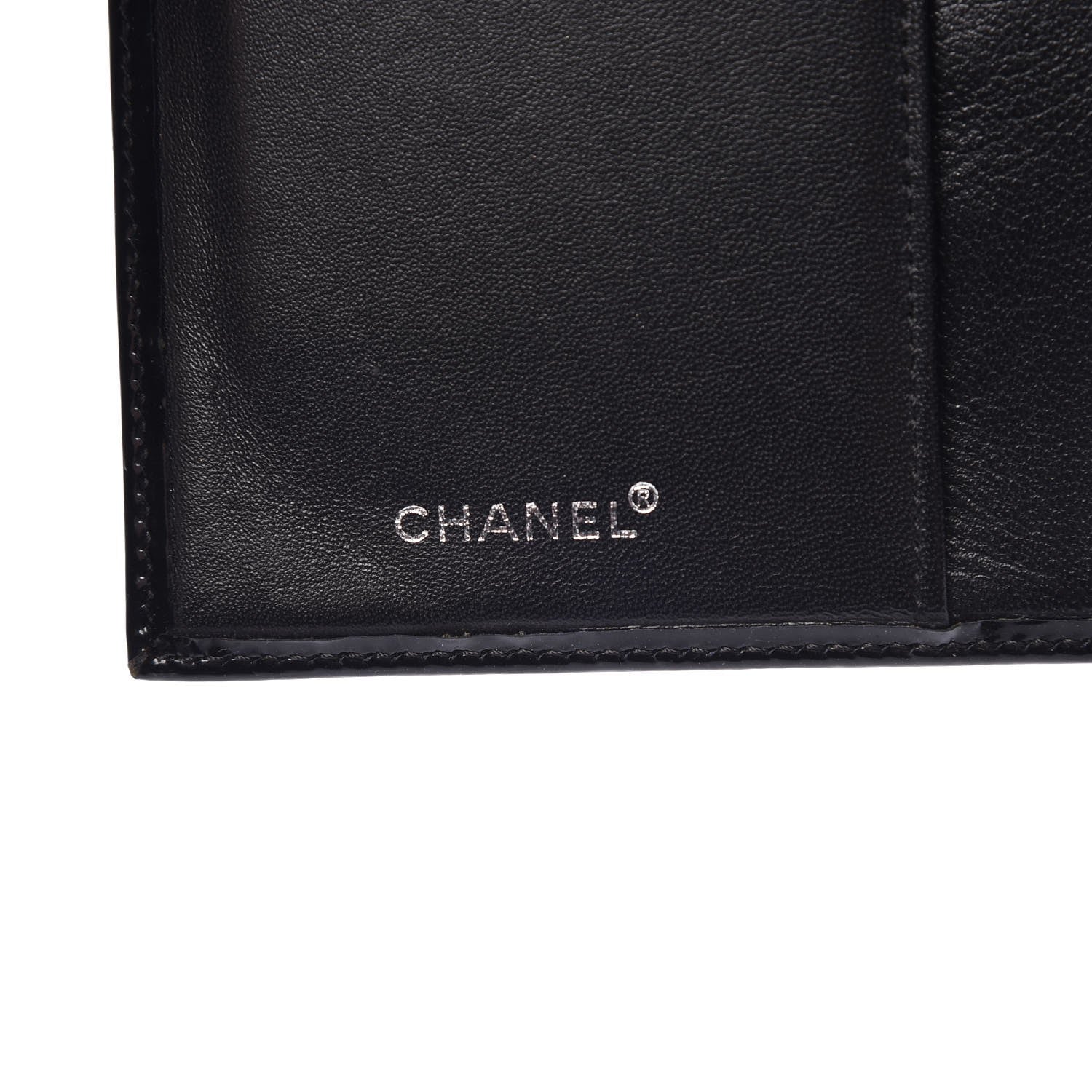 Chanel Patent CC Yen Wallet Black 6 of 10