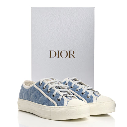 Christian Dior Denim Cannage Walk'N'Dior Low Top Sneakers 37 Dynamic Blue 9 of 9