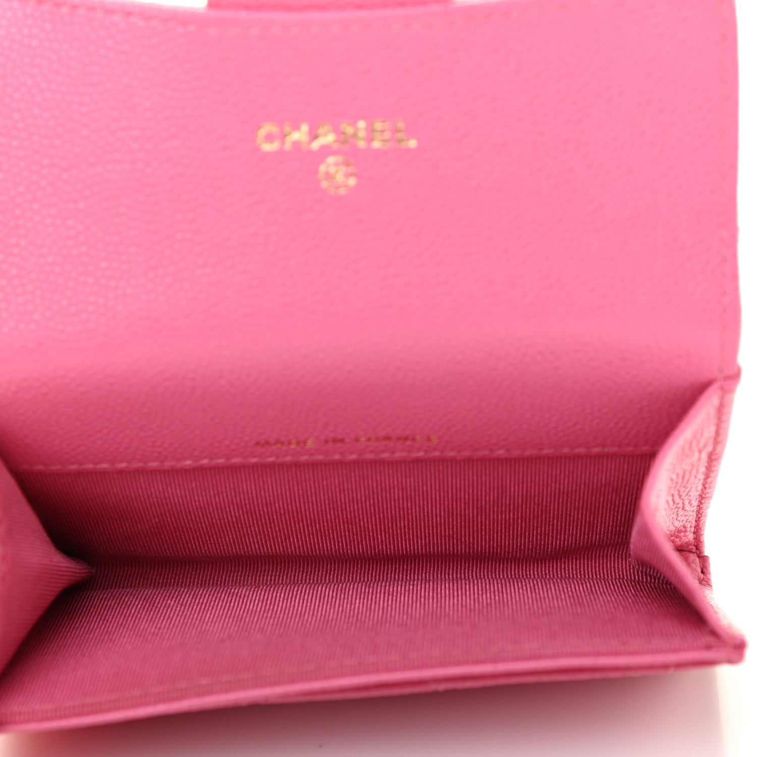 Chanel Caviar Quilted Flap Card Holder Pink 5 of 8