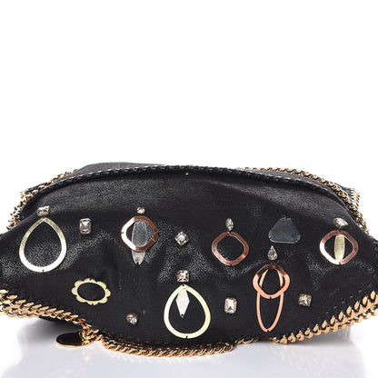 Stella McCartney Embellished Shaggy Deer Falabella Fold Over Tote Black 11 of 11