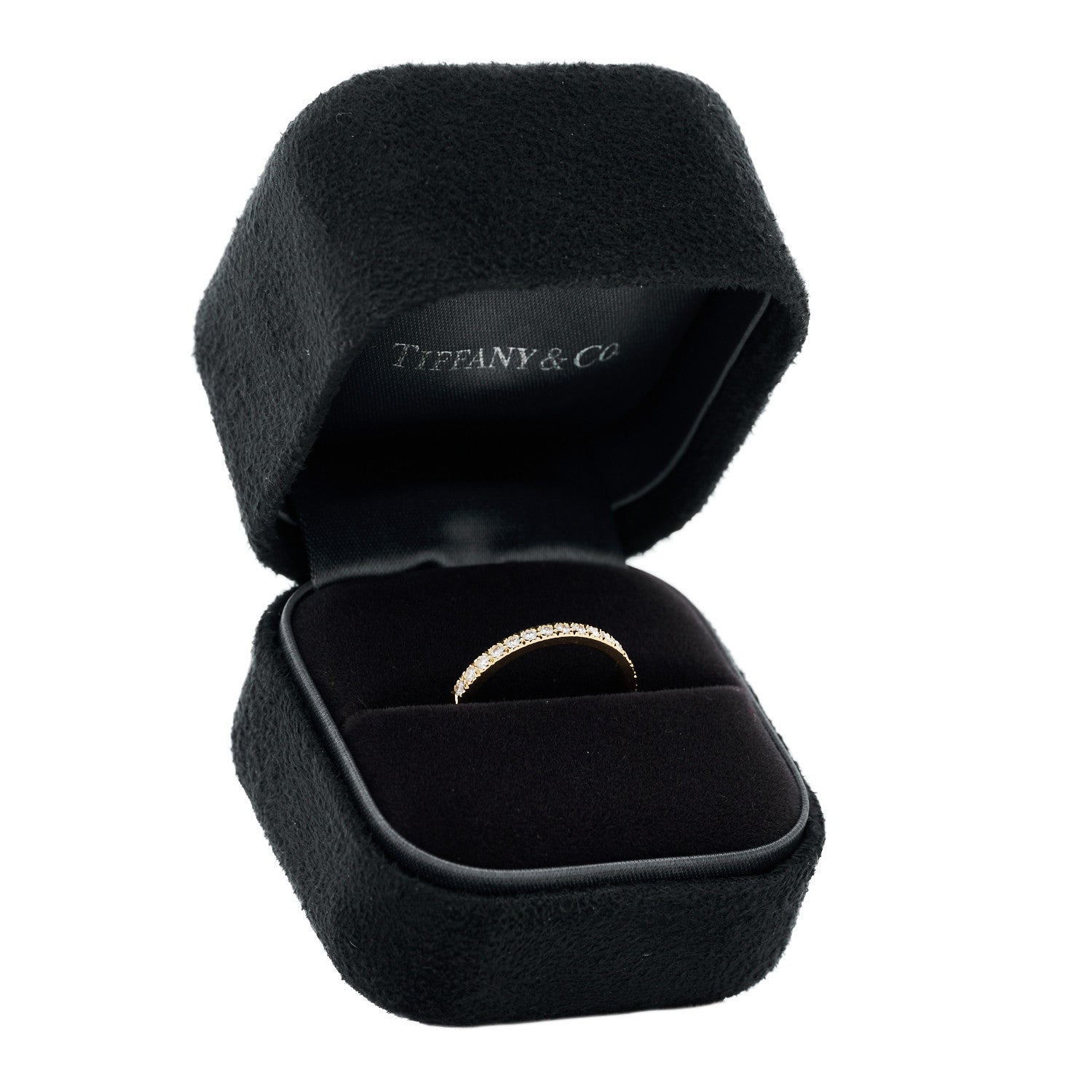Tiffany 18K Yellow Gold Diamond Novo Half Circle Band Ring 54 7 5 of 5