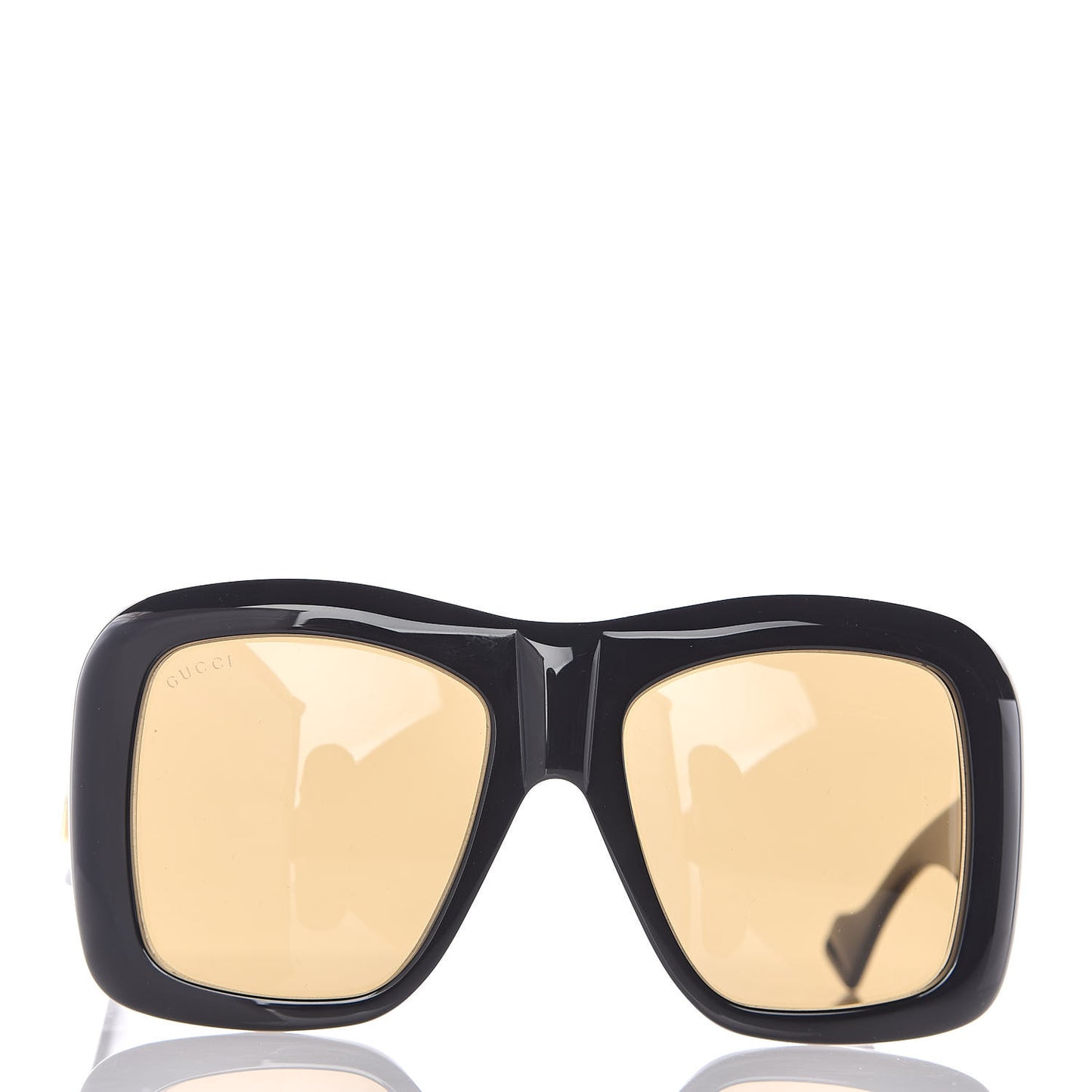 Acetate Square Frame Sunglasses GG0498S Black