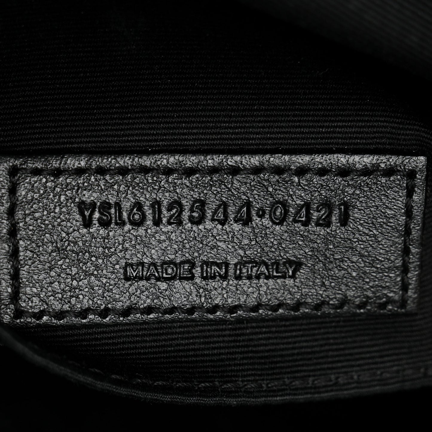 Calfskin Matelasse Monogram Monochrome Lou Camera Bag Black
