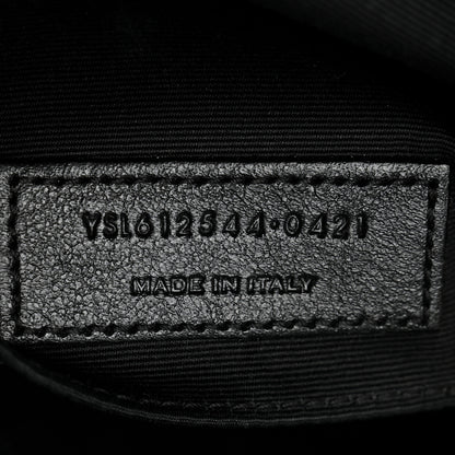 Saint Laurent Calfskin Matelasse Monogram Monochrome Lou Camera Bag Black 7 of 10