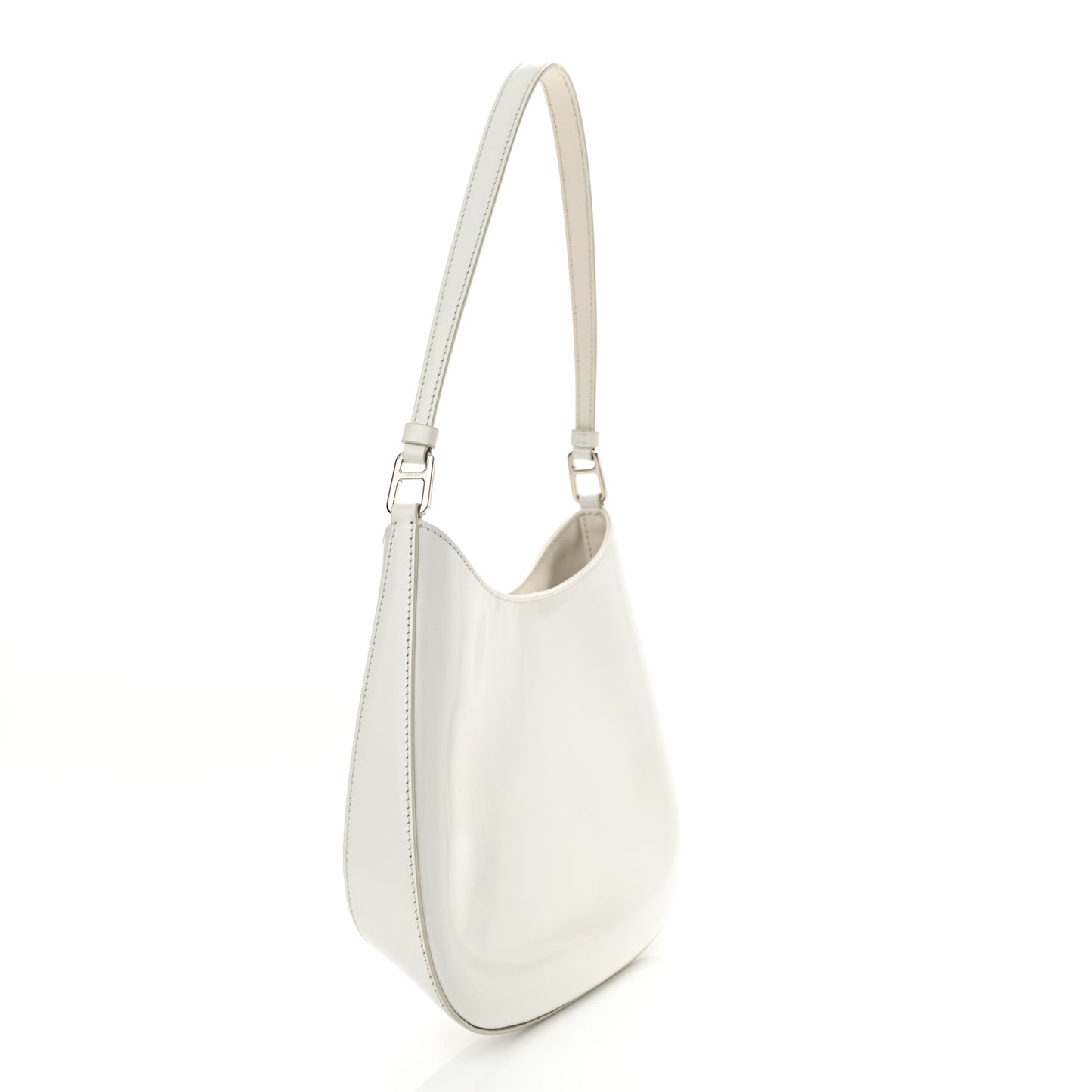 Spazzolato Cleo Shoulder Bag White