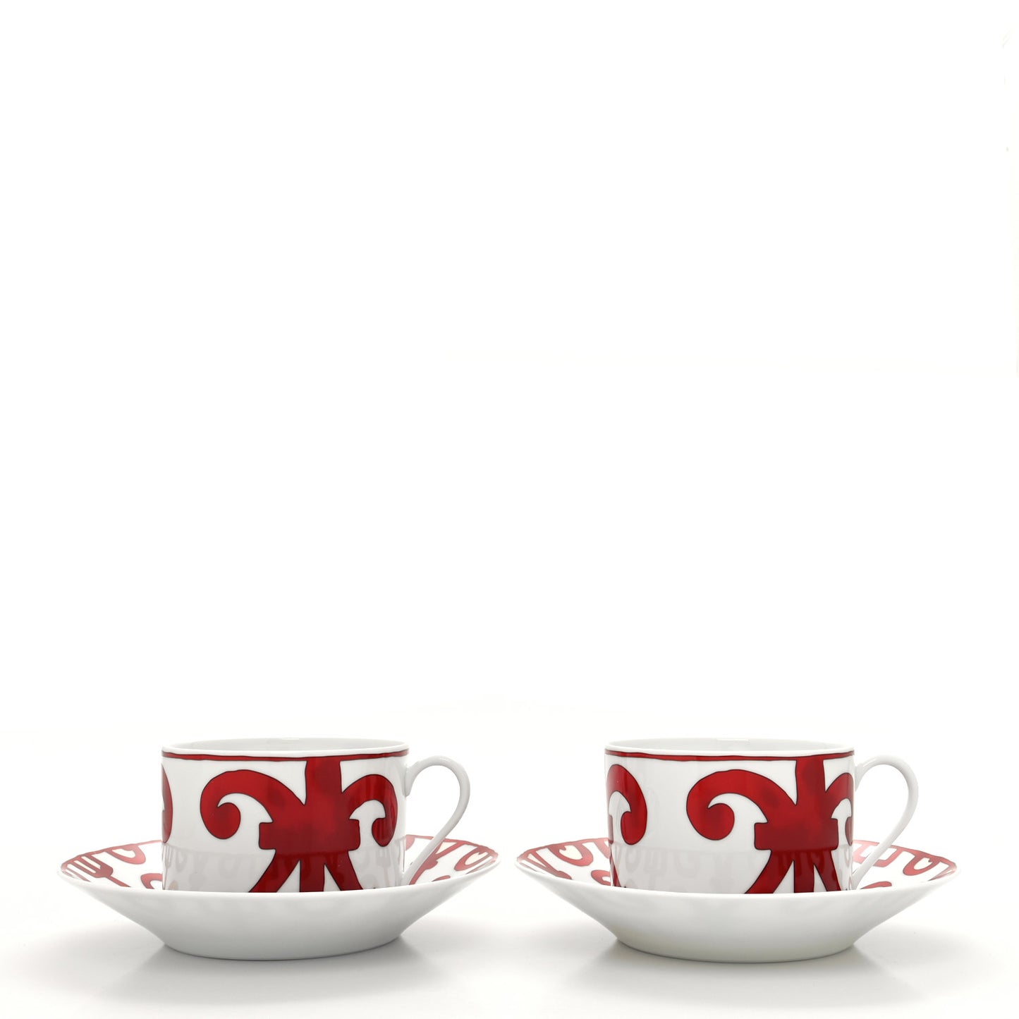 Porcelain Balcon du Guadalquivir Tea Cup and Saucer Set of 2
