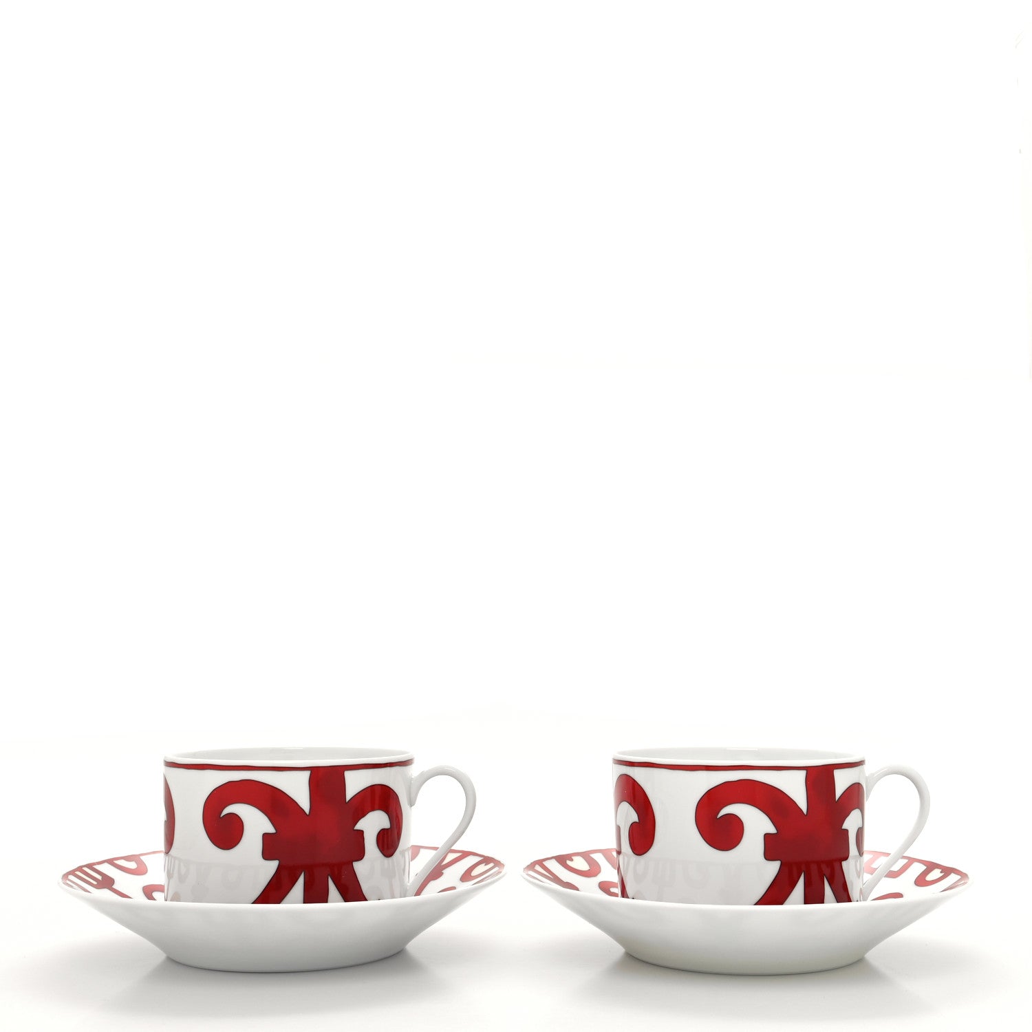 Hermes Porcelain Balcon du Guadalquivir Tea Cup and Saucer Set of 2 3 of 11