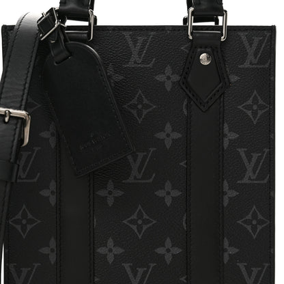 Louis Vuitton Monogram Eclipse Sac Plat Cross 7 of 11
