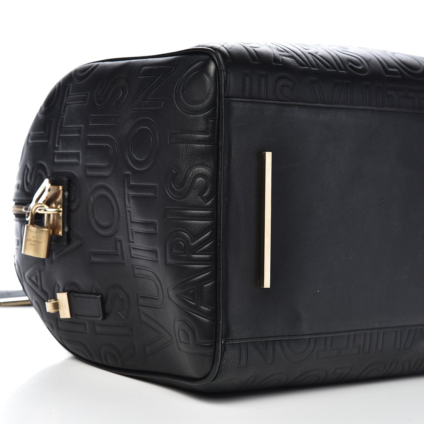 Calfskin Embossed Speedy Cube 30 Black