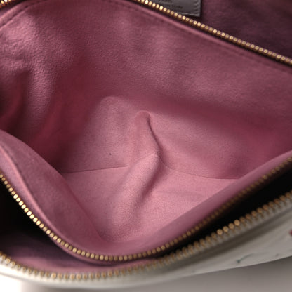Louis Vuitton Lambskin Embossed Monogram LV Garden Coussin PM Cream 6 of 12