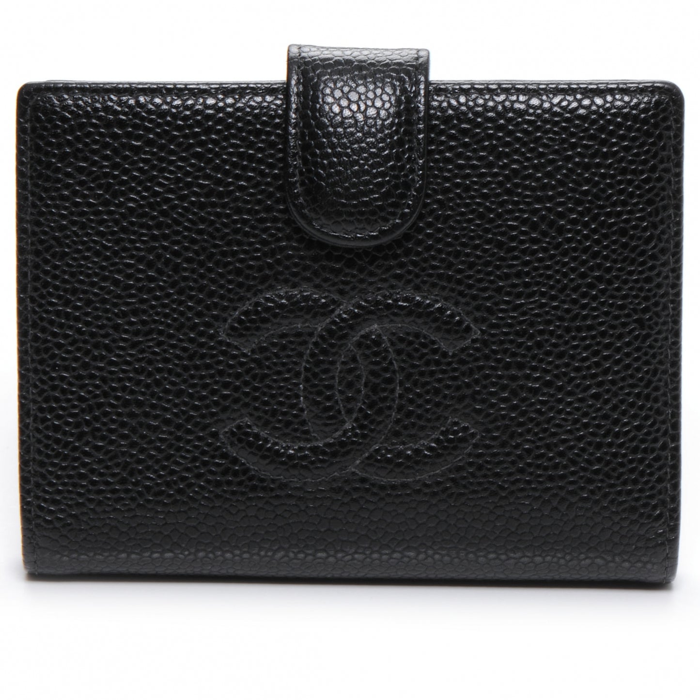 Caviar Bi-fold Wallet Black
