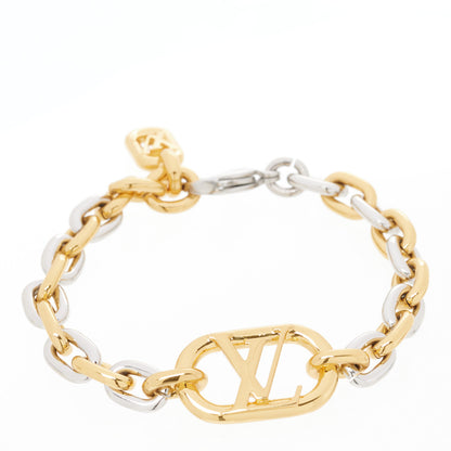 Louis Vuitton Everyday Chain LV Bracelet M Gold Silver 1 of 4