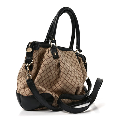 Gucci Diamante Medium Sukey Top Handle Bag Beige Black 3 of 10