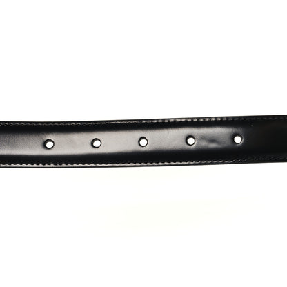 Celine Box Calfskin Medium 25mm Triomphe Belt Black 75 30 Black 3 of 6