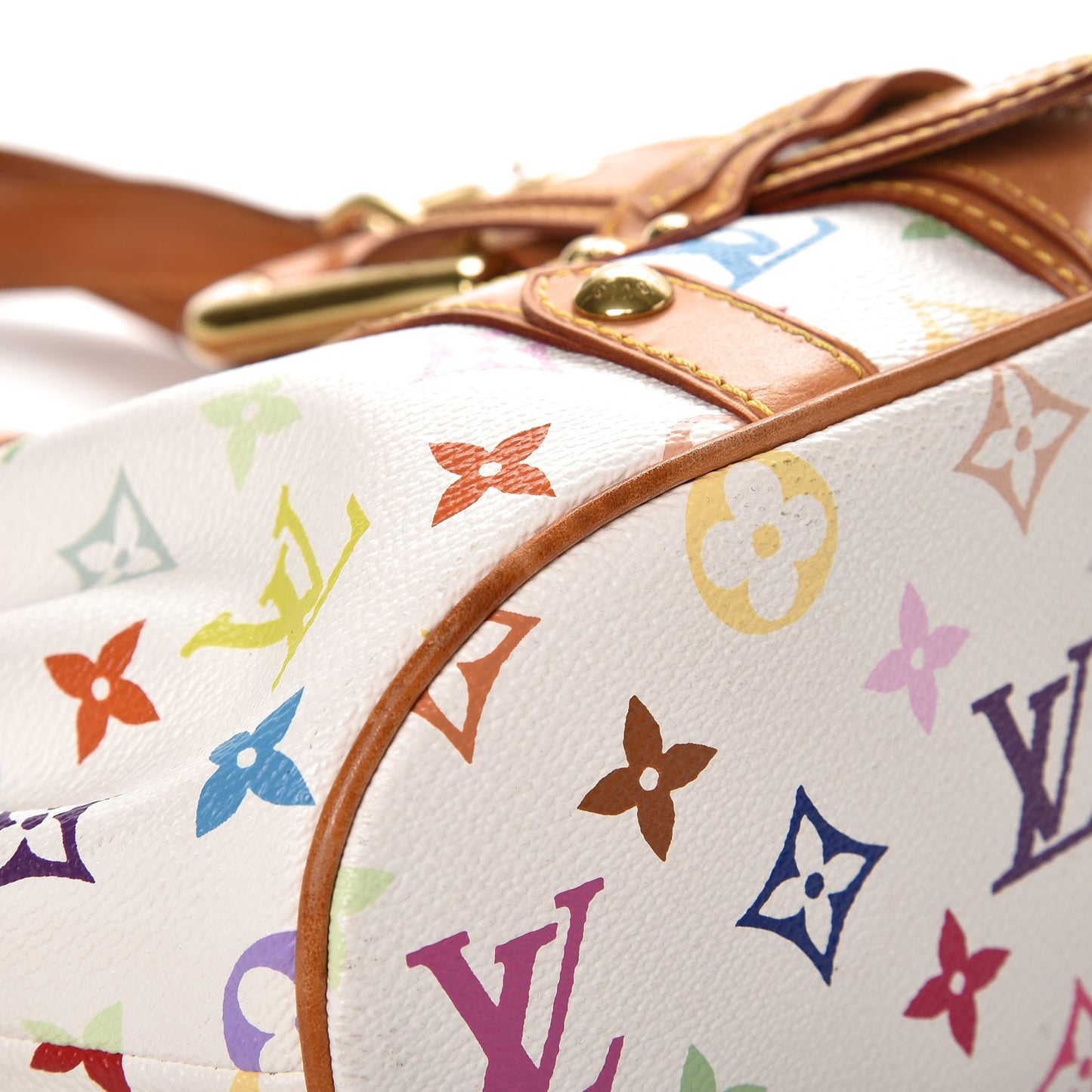 Monogram Multicolor Theda GM White