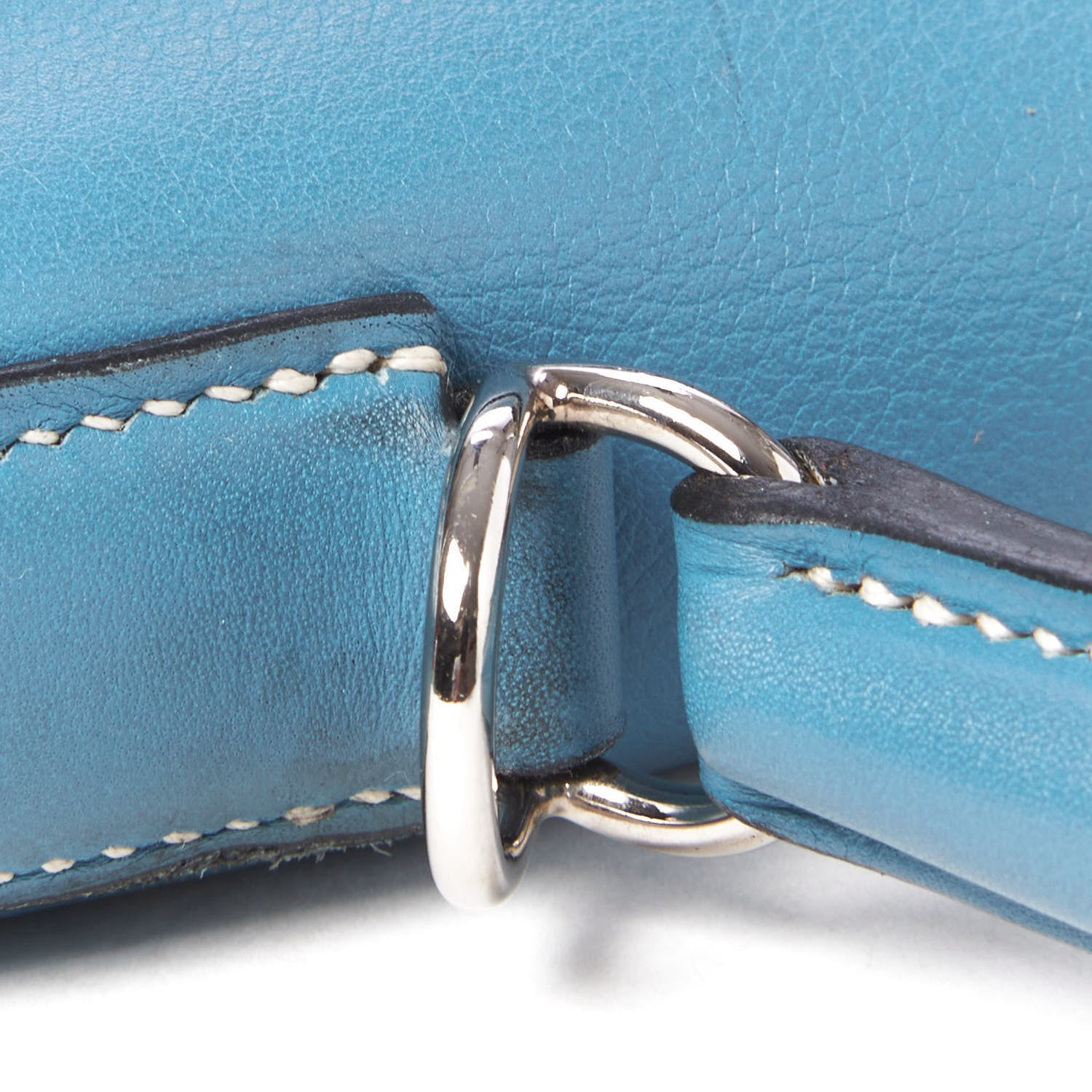 Hermes Swift Kelly Retourne 32 Blue Jean 14 of 39