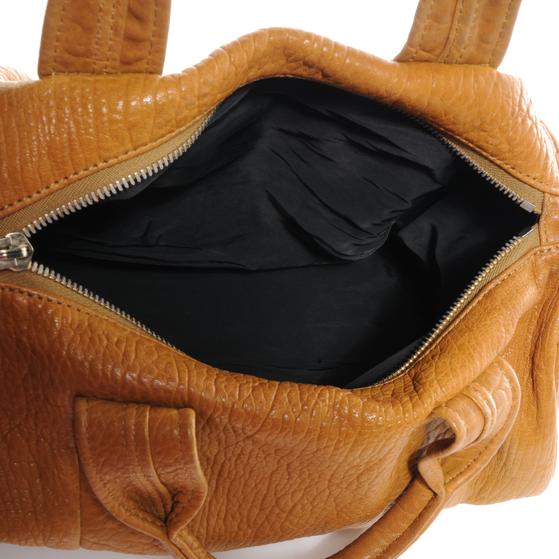 Alexander Wang Leather Rocco Duffel Mustard 5 of 6