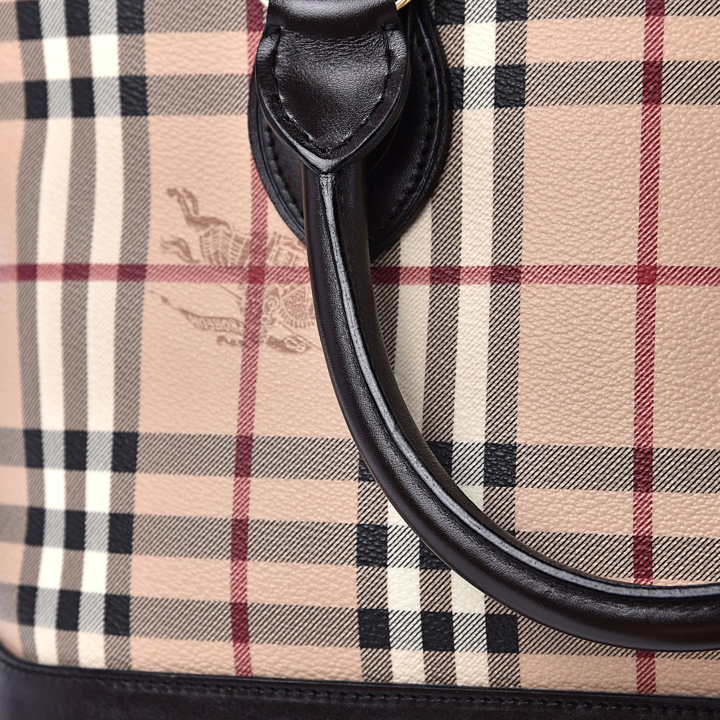 Haymarket Check Tote Chocolate
