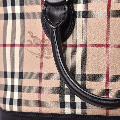 Burberry Haymarket Check Tote Chocolate 11 of 14