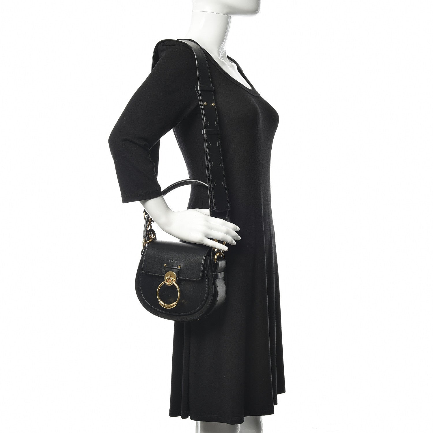 Chloe Calfskin Small Tess Bag Black 2 of 13