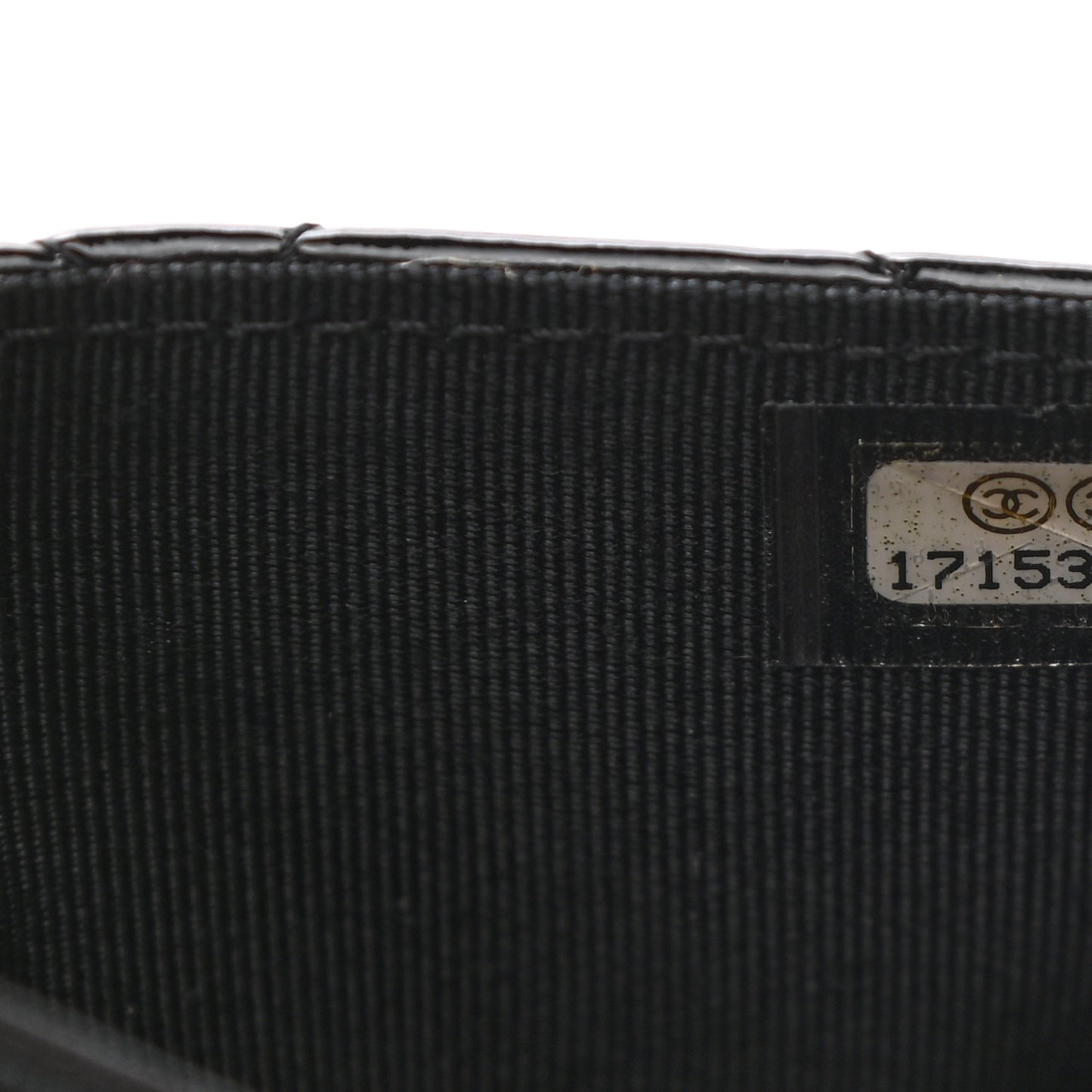 Patent Quilted Flap Card Holder So Black