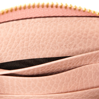 Gucci Dollar Calfskin GG Marmont Zip Around Wallet Perfect Pink 7 of 9