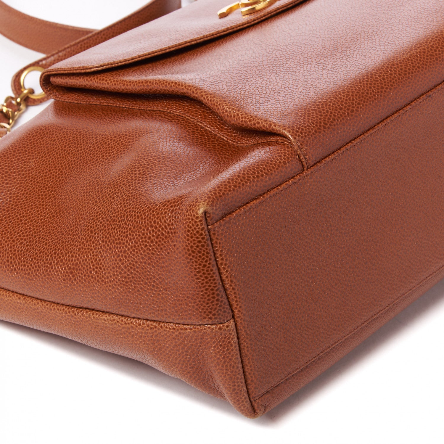 Chanel Caviar Flap Shoulder Bag Brown 5 of 9