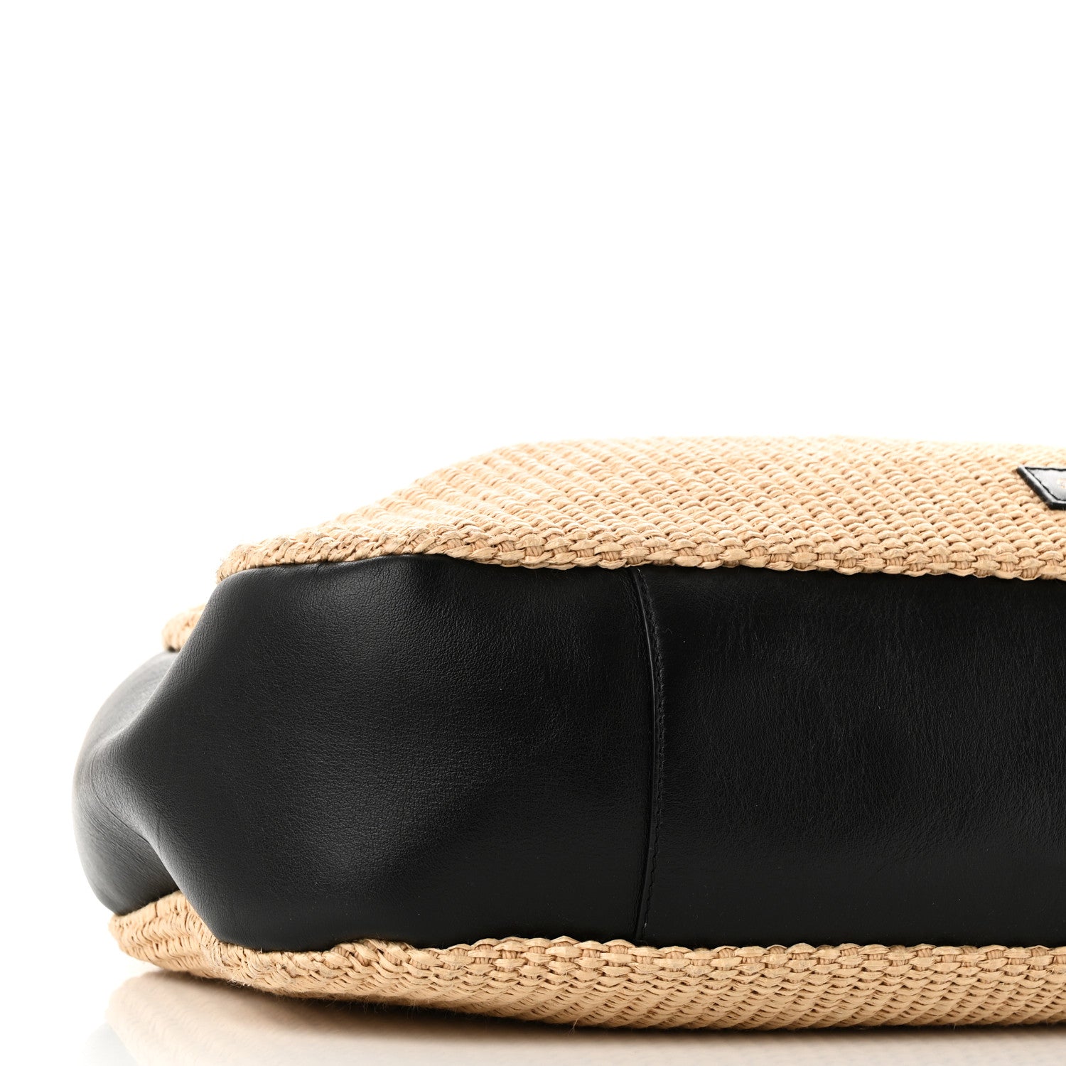 Khaite Palm Wax Ada Hobo Bag Natural Raffia Black 8 of 9