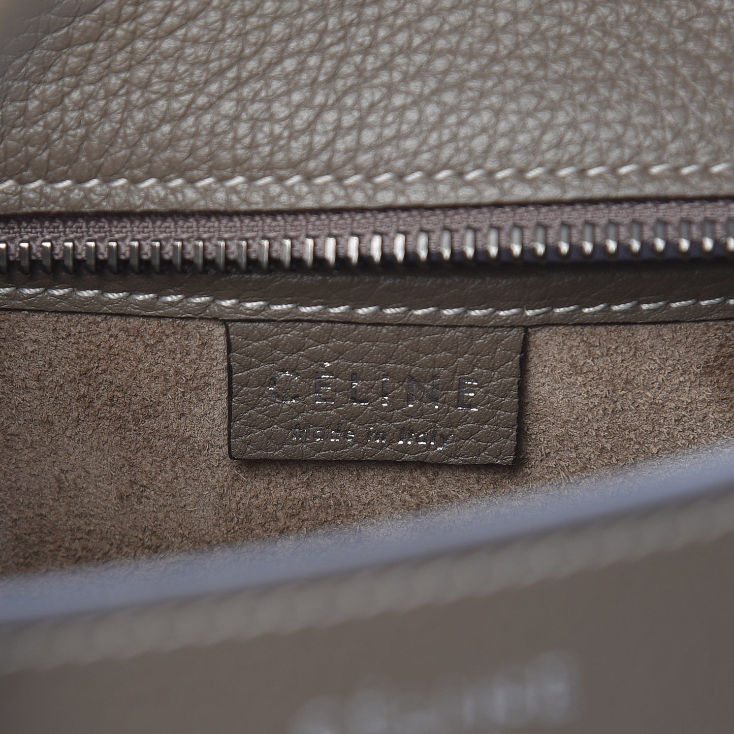 Drummed Calfskin Nano Luggage Souris