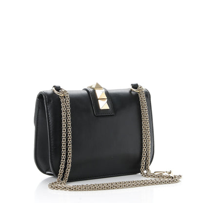 Valentino Garavani Vitello Small Glam Lock Rockstud Flap Black 4 of 9