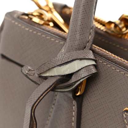 Prada Saffiano Small Galleria Double Zip Tote Argilla 15 of 15