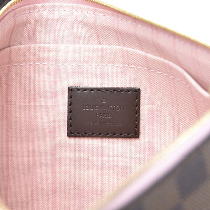 Louis Vuitton Damier Ebene Neverfull MM GM Pochette Rose Ballerine 4 of 9
