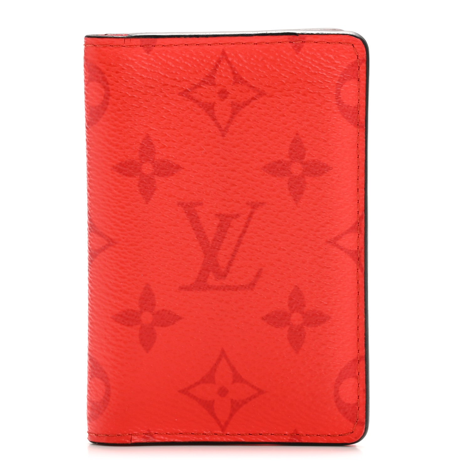 Louis Vuitton Taigarama Pocket Organizer NM Fire Red 1 of 7