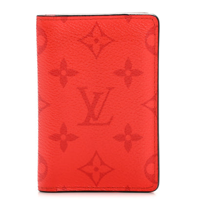 Louis Vuitton Taigarama Pocket Organizer NM Fire Red 1 of 7
