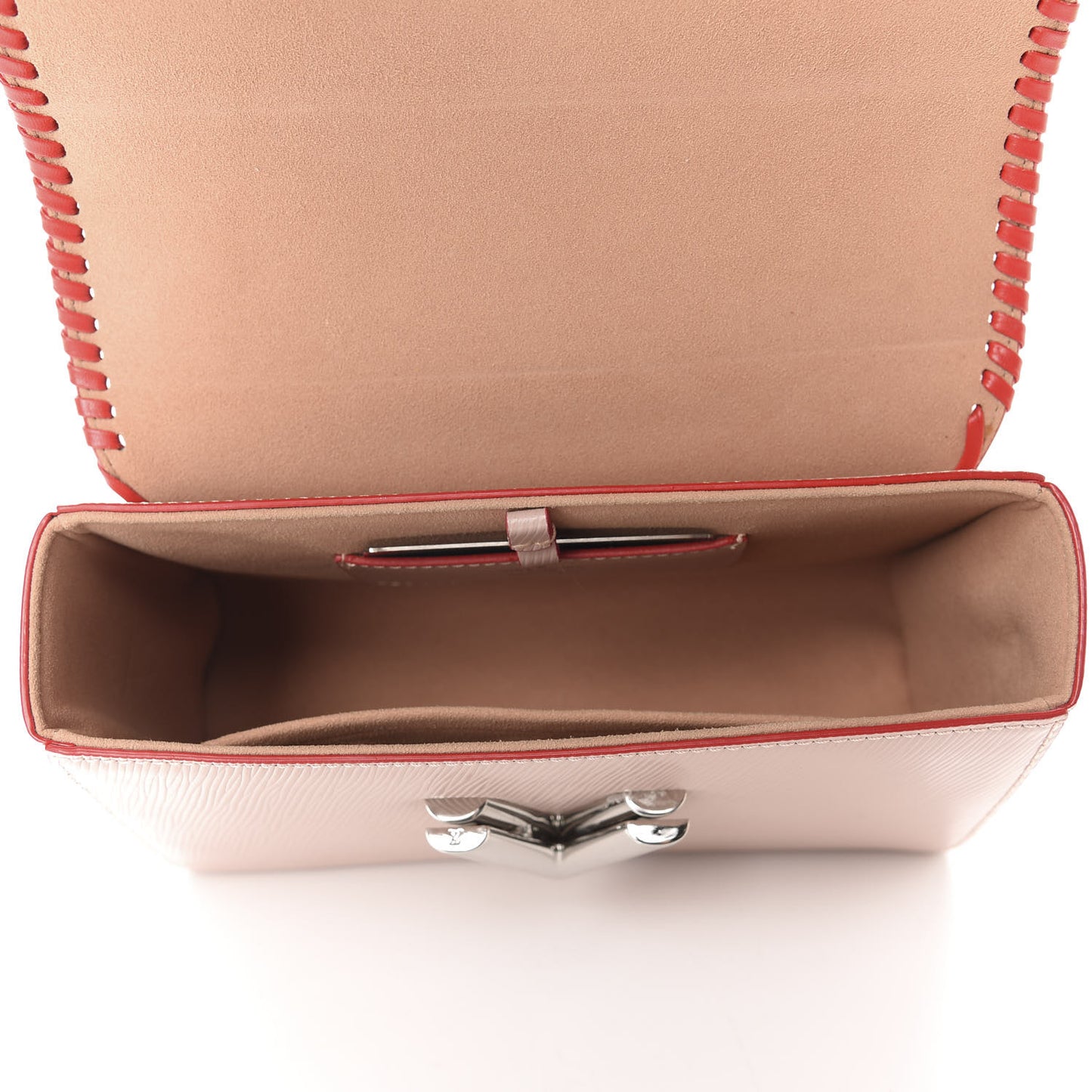 Epi Flower Twist Shoulder Bag MM Rose Ballerine