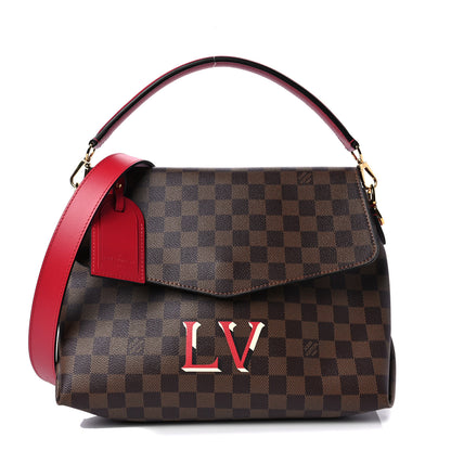 Louis Vuitton Damier Ebene Beaubourg MM Scarlet 1 of 7